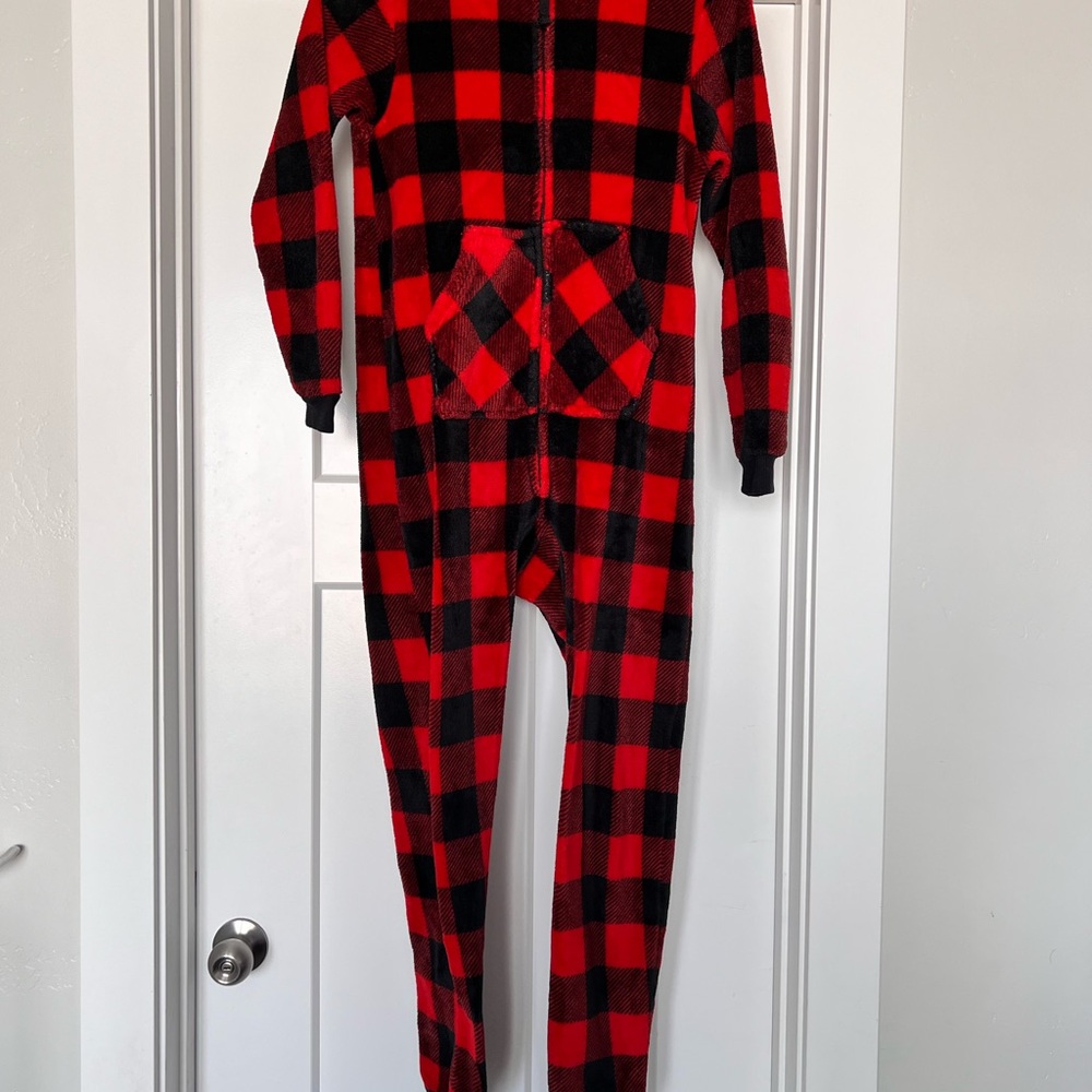 Buffalo Plaid Onesie Pajamas